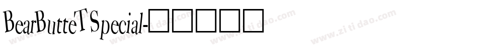 BearButteT Special字体转换